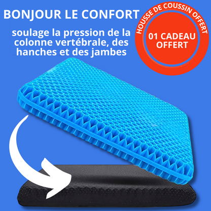 Coussin de siège en gel  | Housse de Coussin OFFERTE