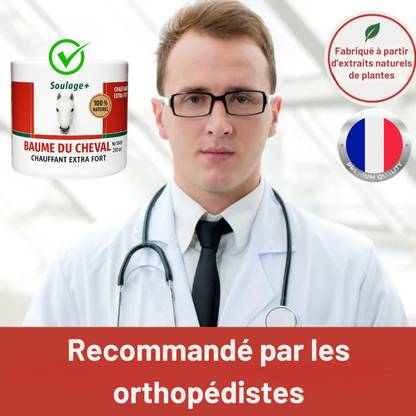 Soulage+™ | Retrouvez la liberté de bouger sans douleur| BAUME DE CHEVAL EXTRA FORT