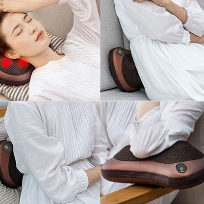 Coussin massage multifonction 4 têtes shiatsu