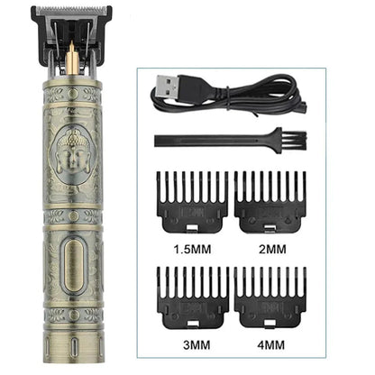 Tondeuse Professionnelle Vintage T10 – Rasoir Électrique Rechargeable Dragon TG
