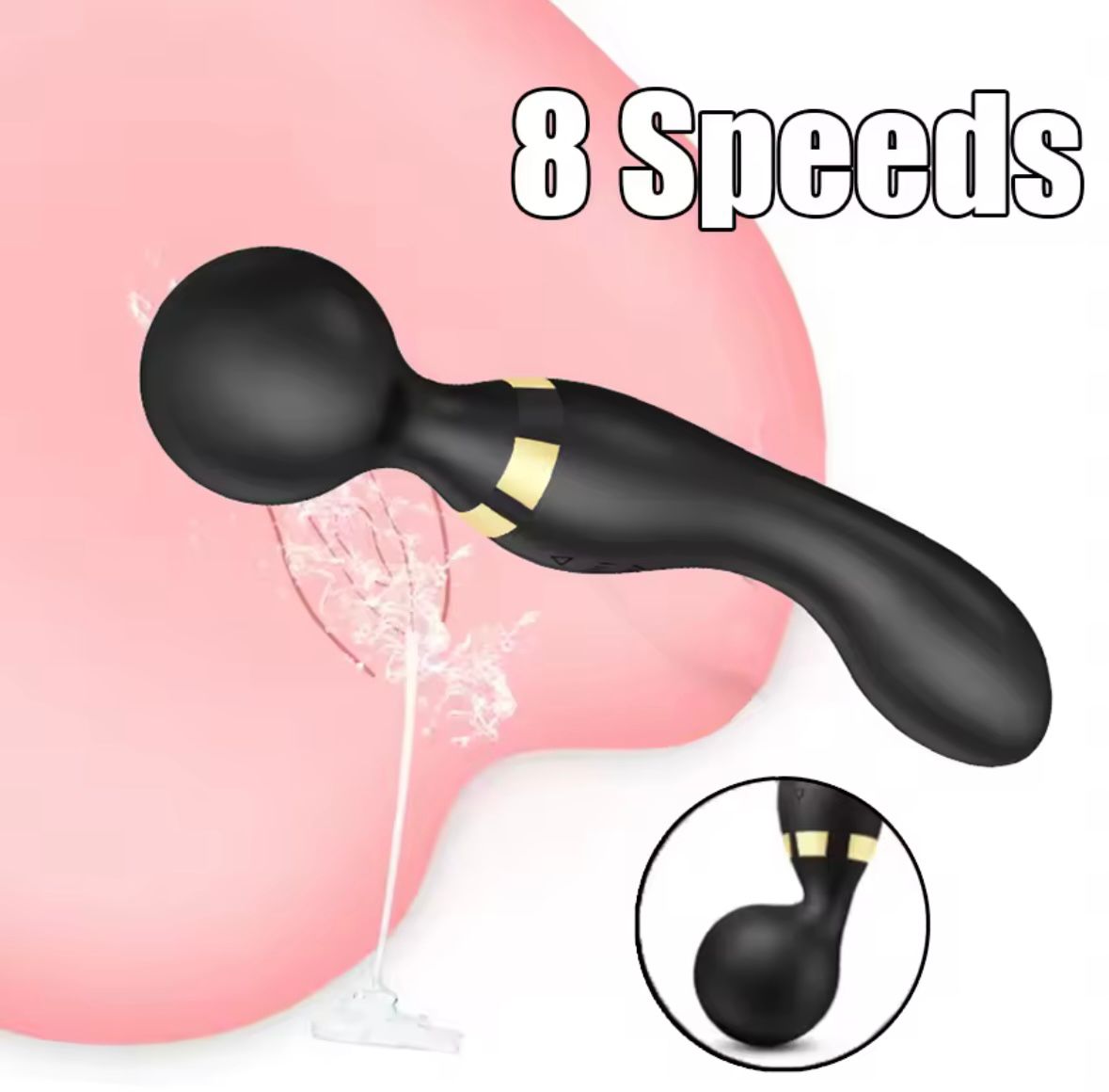 Gode vibrateur puissant pour femmes, Double tête, baguette magique AV, masseur, stimulateur de Clitoris, point G, jouet sexuel féminin, produits pour adultes