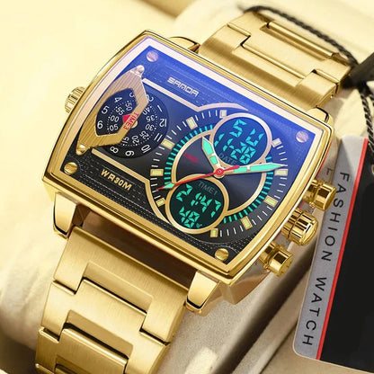 Montre pour hommes analogique numérique