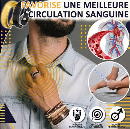 Anneau de puissance thérapeutique  ( Bague couleur Noir)