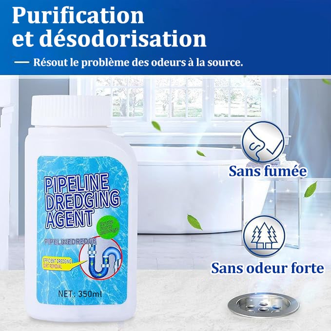 02 boîtes de 100ml d'Agent de dragage puissant pour canalisations de cuisine et de toilettes ⏰Super vente - 49 % de réduction🔥