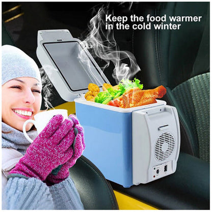 Réfrigérateur de voiture électrique portable de 7,5 L à double usage chaud ou froid