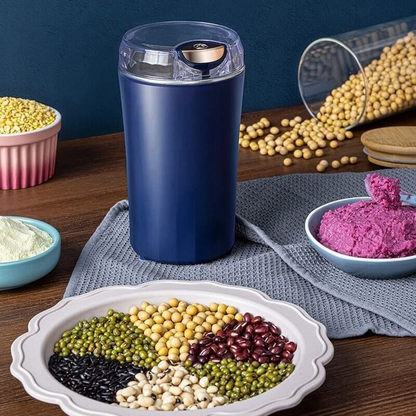 Mini Moulin à Grains Electrique Ultra Puissant 200W(Café, Epices, Riz..)