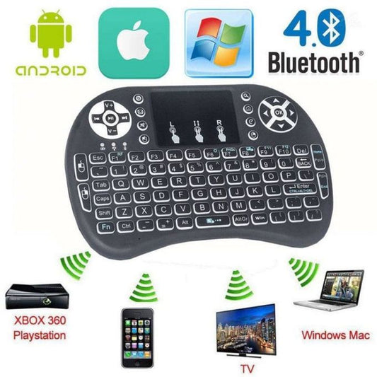 Mini clavier Sans Fil Compact avec Souris – Pour TV, PC, Android Box et Plus !