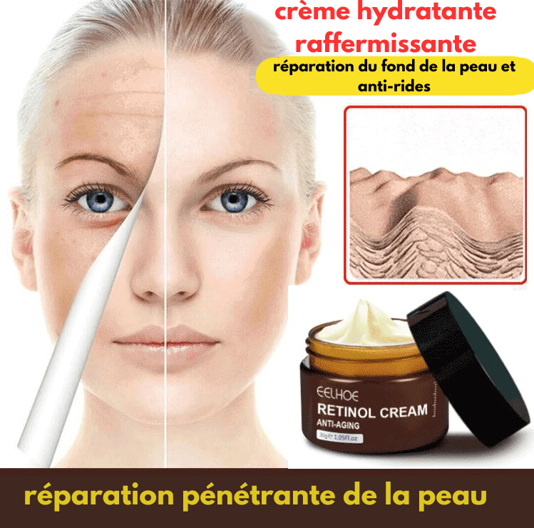 CRÈME RAFFERMISSANTE POUR LA PEAU ANTI-ÂGE RÉTINOL ANTI-RIDES