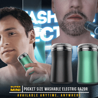 Rasoir électrique lavable de poche 🎁Promo Fêtes des pères