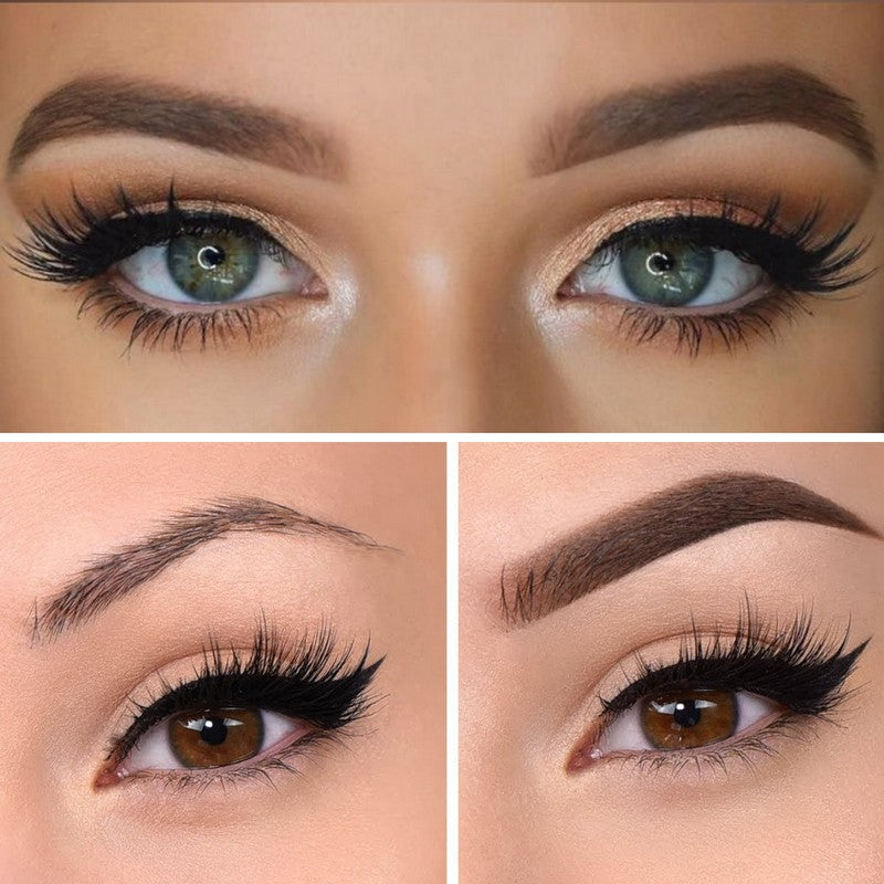 Tampon à sourcils + 5 pochoirs &  brosses à sourcils (Garantie 30 Jours )