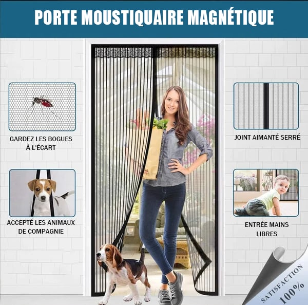 Rideau Porte moustiquaire magnétique