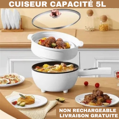 Cuiseur électrique Non rechargeable de 5 litres  ( Capacité 5L . Garantie 30 Jours )