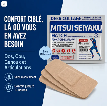 PATCH ANTI-DOULEUR AU COLLAGÈNE DU DOCTEUR MITSUSEIYAKU