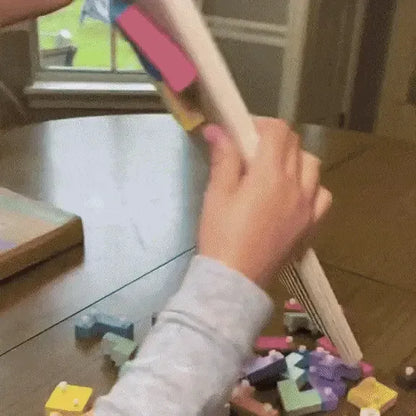 Tetris Montessori – Puzzle Stimulant en Bois pour Enfants.bj