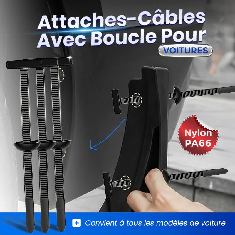 🚗 CableTies: Boucle de serrage universelle en nylon - Pour une fixation rapide et sécurisée des pièces de véhicule !