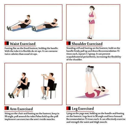 Corde de traction et entraînement pour abdominaux (Homme & Femme)