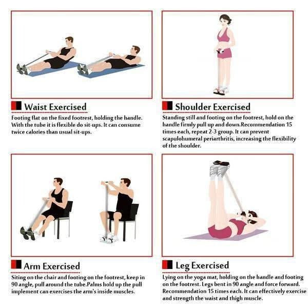 BJ Corde de traction et entraînement pour abdominaux BJ (Homme & Femme)