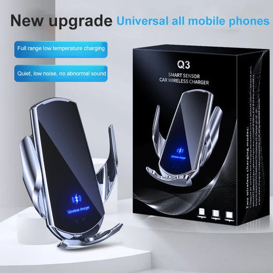 Support de téléphone + chargeur sans fil pour voiture