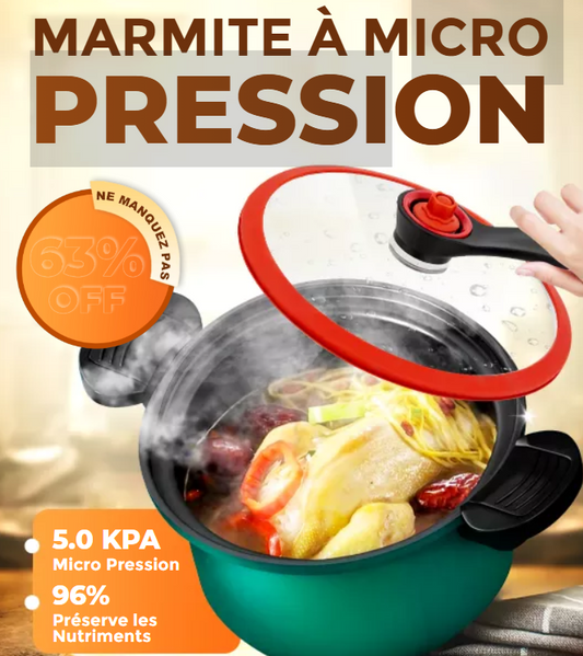 MARMITE AUTOCUISEUR A MICRO PRESSION A POIGNEES VERROUILLABLES E