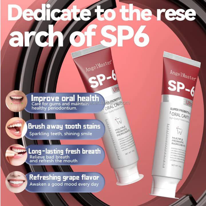 Dentifrice™ blanchissant intensif dentaire probiotique SP-6 ™ BJ