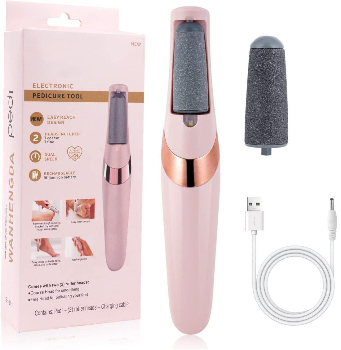 APPAREIL DE PEDICURE ELECTRIQUE RECHARGEABLE BJ