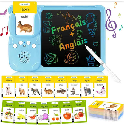 ⭐ Pack Petit Génie – Édition Créative ( Cartes Parlantes  avec Tablette à Dessin Interactive + Projecteur de dessin )