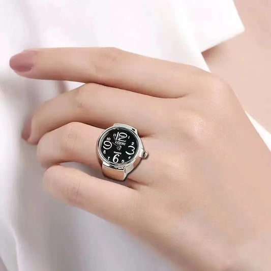 Montre à bague Elégante réglable pour homme et femme