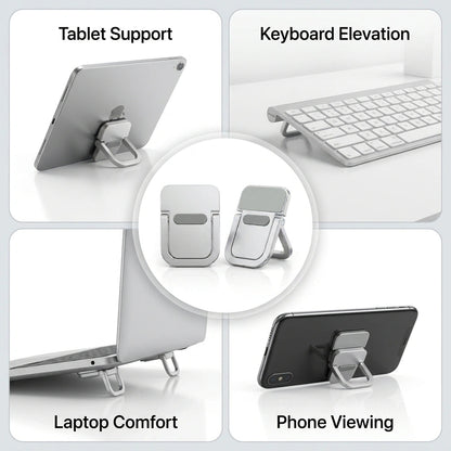 Lot de 2 supports invisibles et réglables pour ordinateur portable et téléphone, structure en alliage de zin 2026