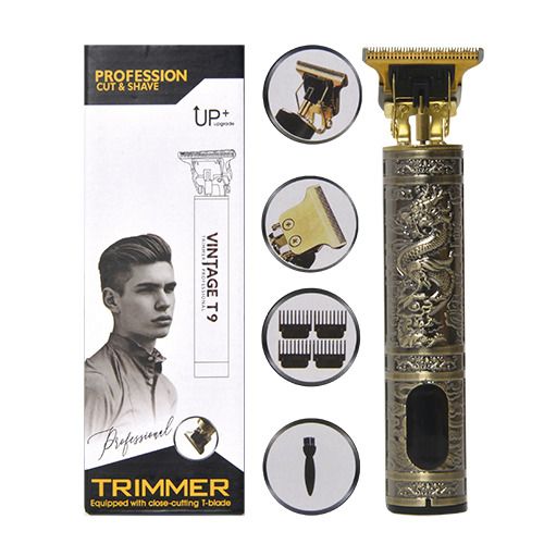 Tondeuse Professionnelle Vintage T9 – Rasoir Électrique Rechargeable Dragon