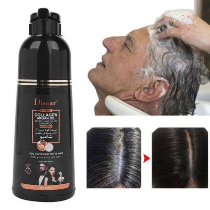 Shampooing d'huile  pour éliminer les barbes et cheveux gris ML