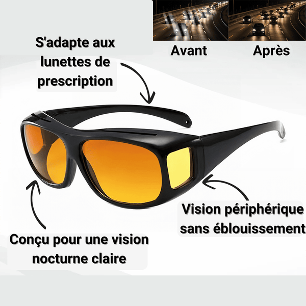 Vision Drive Pro™ – Lunettes de Conduite Anti-Éblouissement