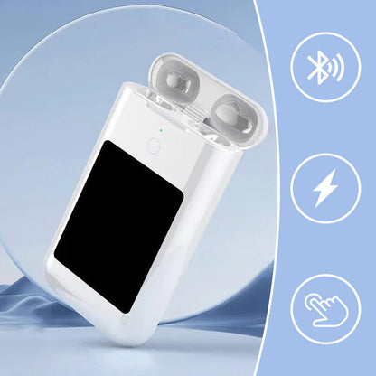 📱  Écouteurs Bluetooth avec Power bank™ 3-in-1  connecté portable 3 en 1 multimédias ( Power Bank Ecouteurs Bluetooth Ecran Tactile HD)