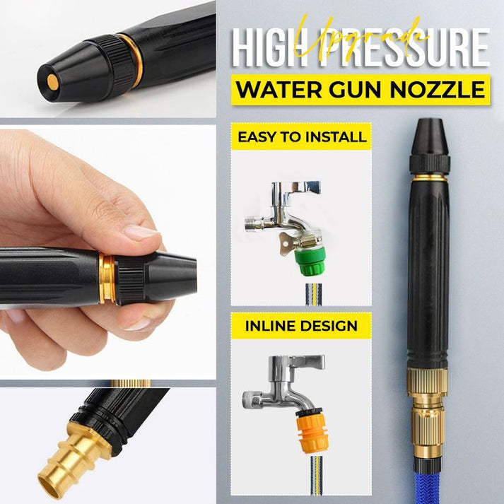 Buse à eau haute pression pour voitures et jardin ! 💦🚗 10 fois plus puissant, 8 modes de pulvérisation et boîtier métallique ultra-résistant ...... BJ