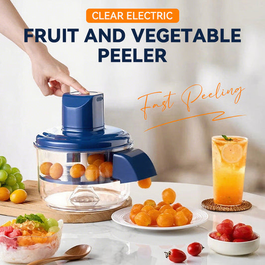⏳Promo Noel⏰Éplucheur électrique transparent pour fruits et légumes🍇🧄