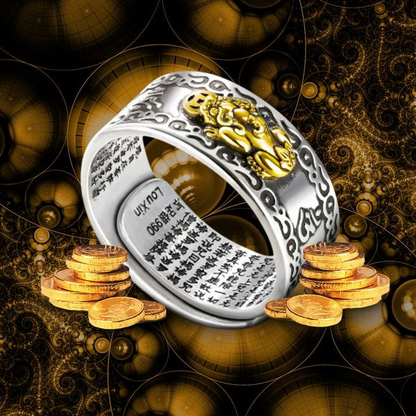 BAGUE RICHESSE & PROTECTION FENG SHUI PIXIU MANTRA
