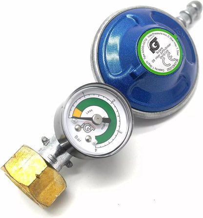 GAZCONTROL™ - Détendeur intelligent de gaz avec manomètre de sécurité ( Raccord de qualité offert 1 mètre offert)