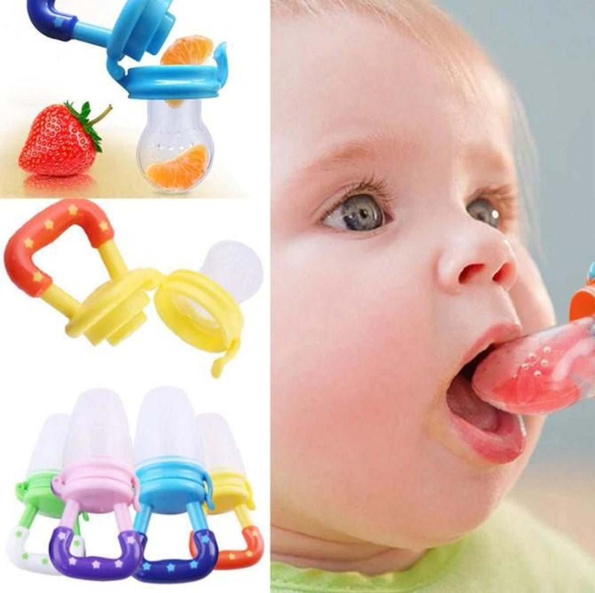 Tétine à Fruits pour Bébé - BabyCare™ - Adieu aux pleurs de la poussée dentaire !
